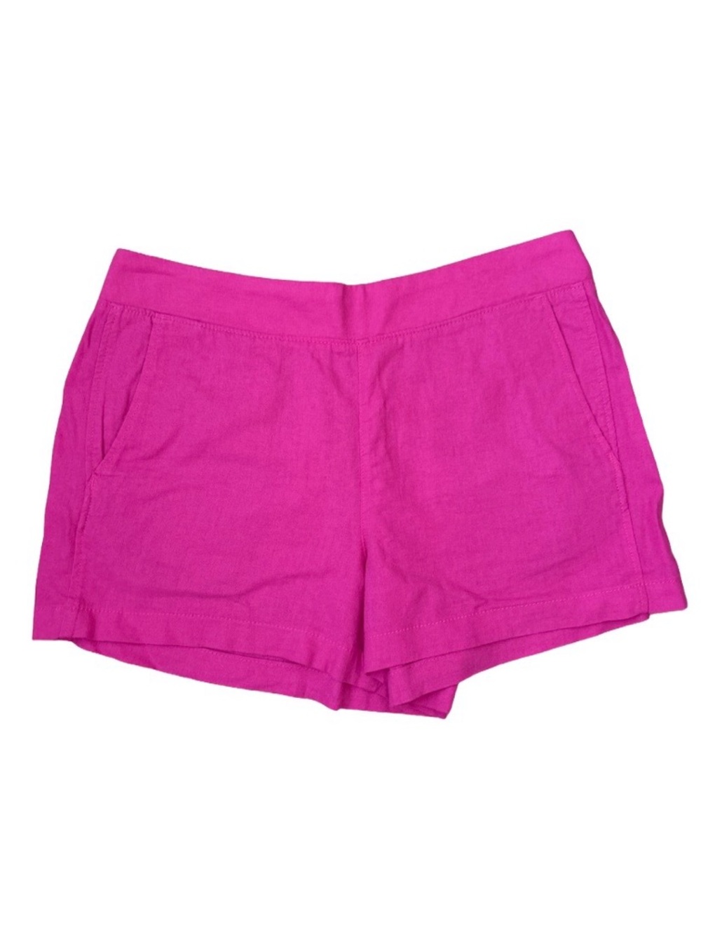 Gap Linen Blend Pull On Shorts Hot Pink Size L Coastal Grandma Summer Beach